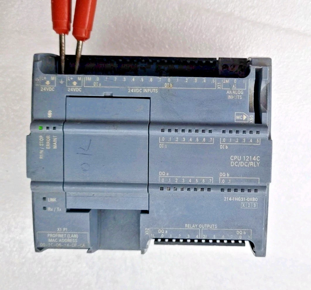 SIEMENS S7-1200 6ES7 214-1HG31-0XB0 CPU 1214C DC/DC/RLY (USED WORKING)